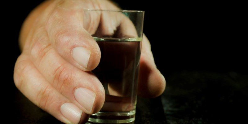 The image shows That how much calories in a shot of vodka